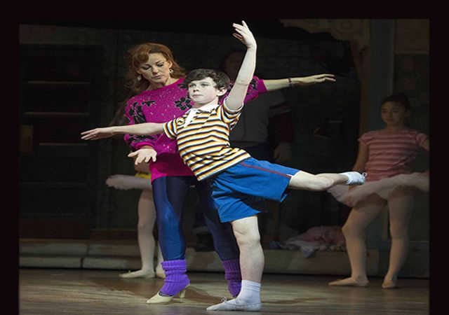 Review Brodie Donougher (Billy Elliot) in Billy Elliot the Musical at the Victoria Palace Theatre  Photo by Alastair Muir